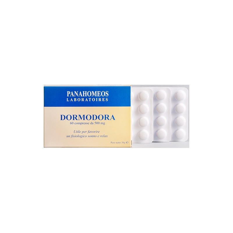 Panahomeos Laboratoires Dormodora 60 Tavolette 500 Mg - Integratori per umore, anti stress e sonno - 900188069 - Panahomeos L...
