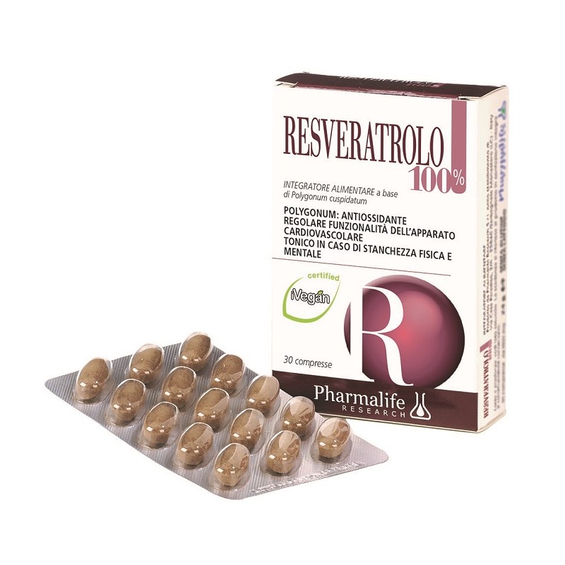 Pharmalife Research Resveratrolo 100% 30 Compresse - Pelle secca - 932349145 - Pharmalife Research - € 13,09