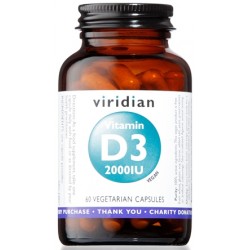 Natur Viridian Vitamin D3 2000iu 60 Capsule - Vitamine e sali minerali - 973989799 - Natur - € 21,29