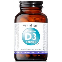 Natur Viridian Vitamin D3 2000iu 60 Capsule Natur - 1