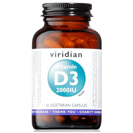 Natur Viridian Vitamin D3 2000iu 60 Capsule - Vitamine e sali minerali - 973989799 - Natur - € 21,46