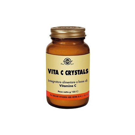 Solgar It. Multinutrient Vita C Crystals 125 G - Integratori per difese immunitarie - 904858711 - Solgar - € 21,81