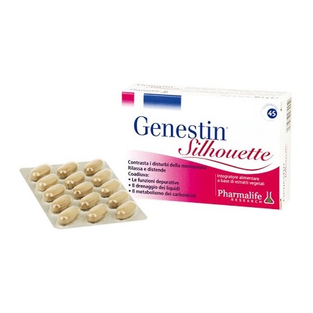 Pharmalife Research Genestin Silhouette 45 Compresse - Integratori per ciclo mestruale e menopausa - 930191919 - Pharmalife R...