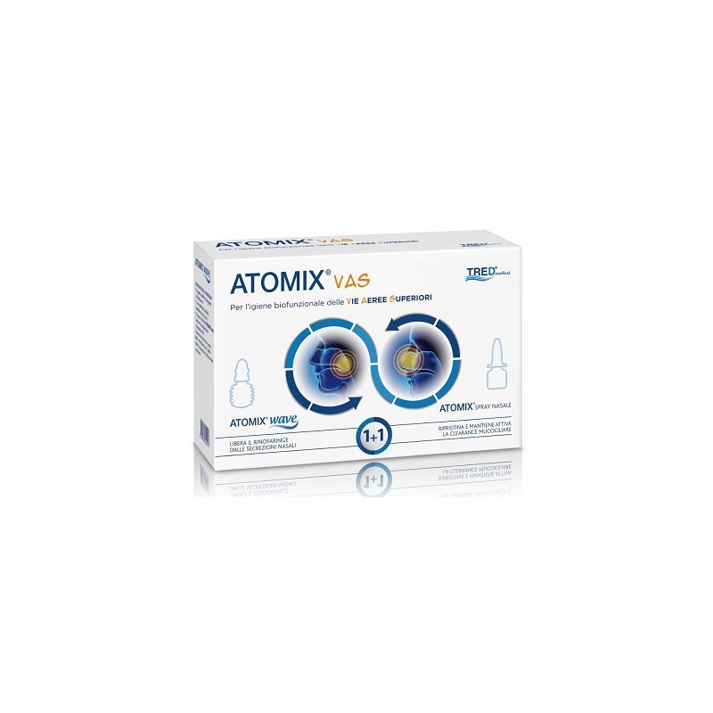 Tred Atomix Vas Kit Per Igiene Funzionale Delle Vie Aeree Superiori Atomic Wave + Spray - Prodotti per la cura e igiene del n...