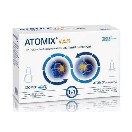 Tred Atomix Vas Kit Per Igiene Funzionale Delle Vie Aeree Superiori Atomic Wave + Spray - Prodotti per la cura e igiene del n...