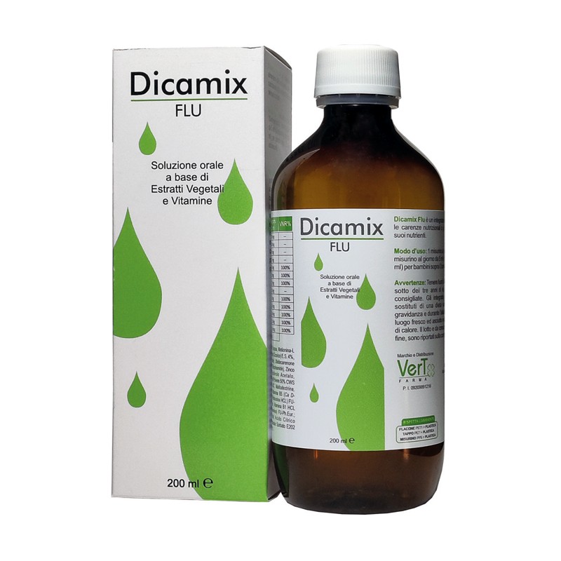 Vert Farma Dicamix Flu 200 Ml - Vitamine e sali minerali - 982490512 - Vert Farma - € 20,64