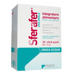 Pizeta Pharma Sferafer 20 Stick Pack - Vitamine e sali minerali - 974368072 - Pizeta Pharma - € 20,36