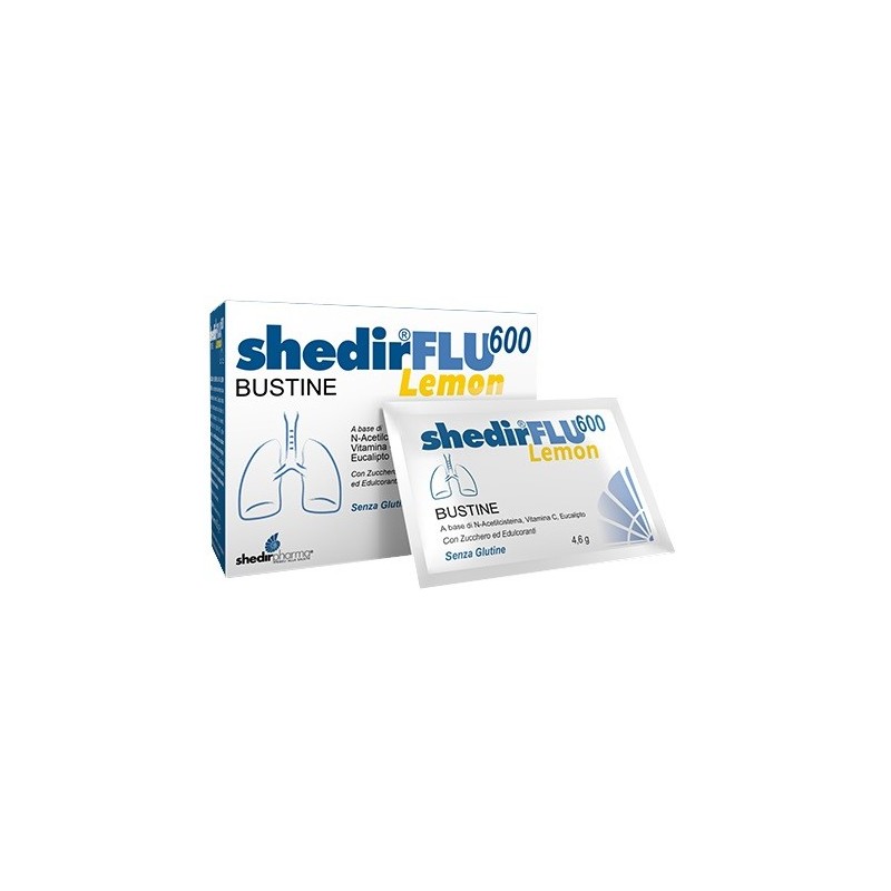 Shedirflu 600 Lemon 20 Bustine - Integratori per apparato respiratorio - 930478793 - Shedir Pharma - € 13,63