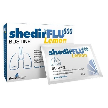 Shedirflu 600 Lemon 20 Bustine - Integratori per apparato respiratorio - 930478793 - Shedir Pharma - € 13,63