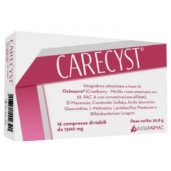 Interfarmac Carecyst 16 Compresse Divisibili Da 1300 Mg - Integratori per cistite - 935322800 - Interfarmac - € 22,00