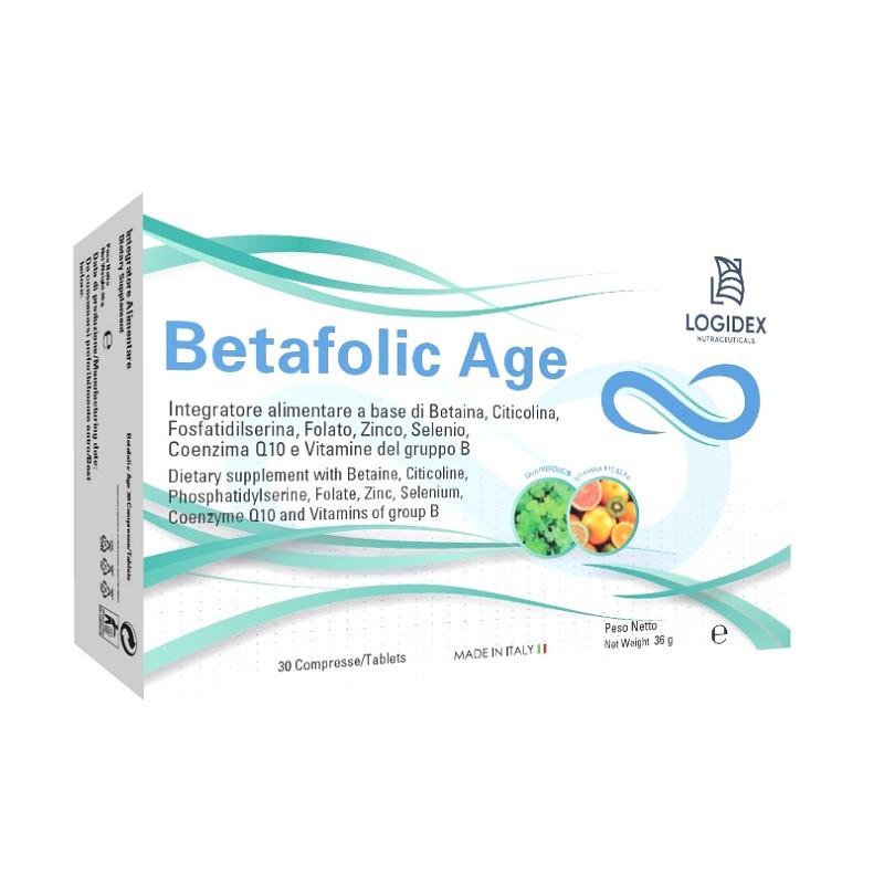 Logidex Betafolic Age 30 Compresse - Vitamine e sali minerali - 982750061 - Logidex - € 23,59