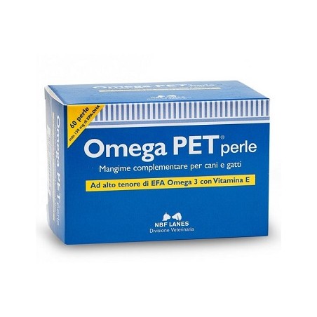 N. B. F. Lanes Omega Pet Blister 60 Perle - Veterinaria - 909861775 - N. B. F. Lanes - € 20,51