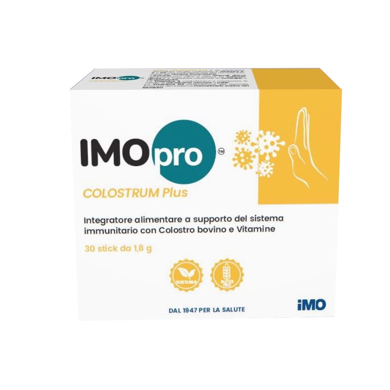 Imopro Colostrum Plus 30 Stick 1,8 G - Integratori per difese immunitarie - 982653685 - Imo - € 20,23