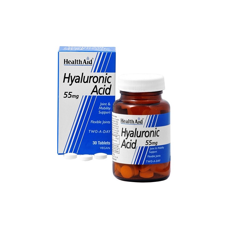 Healthaid Italia Acido Ialuronico Hyaluronic Acid 55mg 30 Compresse - Integratori per dolori e infiammazioni - 920965504 - He...