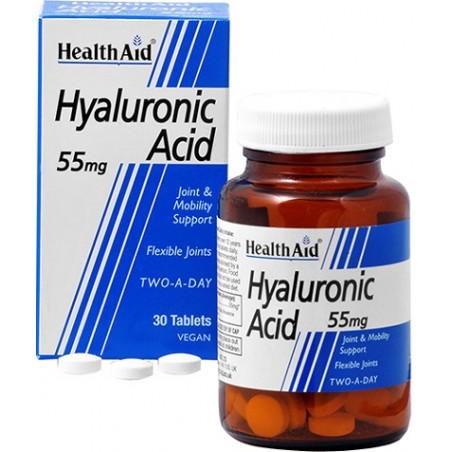 Healthaid Italia Acido Ialuronico Hyaluronic Acid 55mg 30 Compresse - Integratori per dolori e infiammazioni - 920965504 - He...