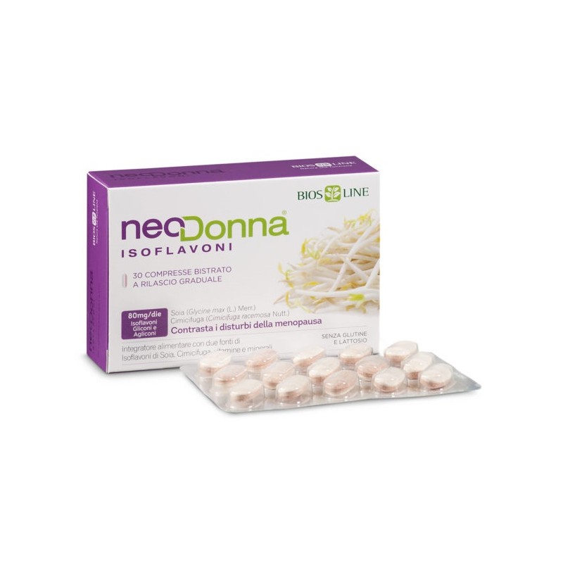 Bios Line Biosline Neodonna Isoflavoni 60 Compresse - Integratori per ciclo mestruale e menopausa - 931499457 - Bios Line - €...