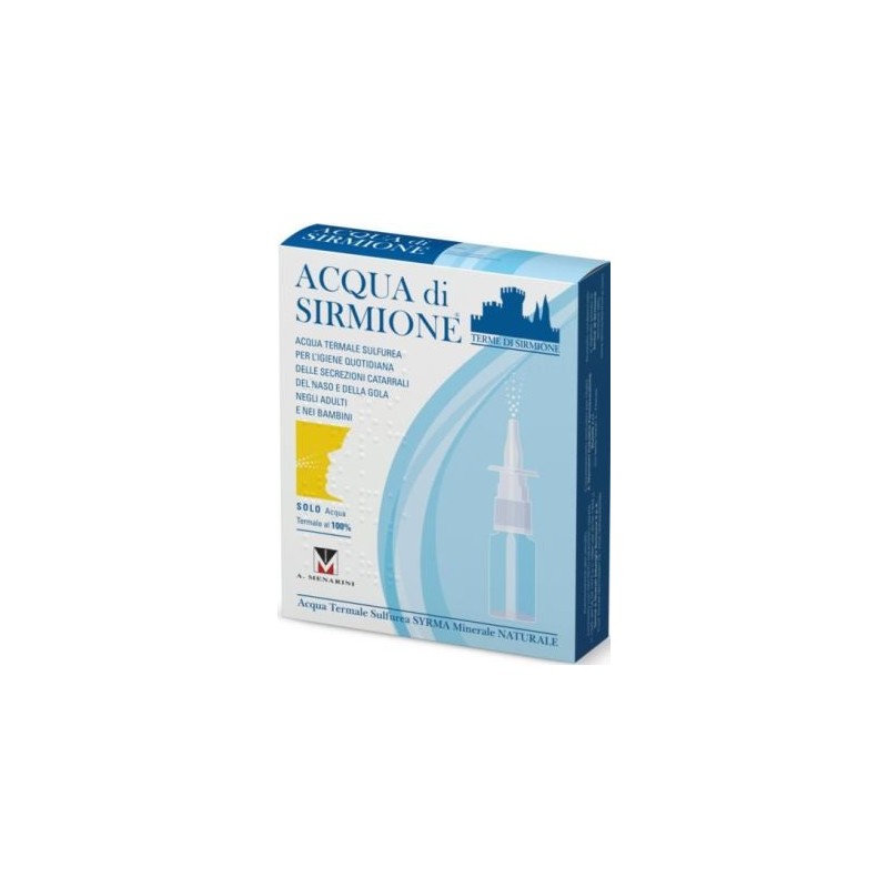Acqua Di Sirmione Minerale Naturale Igiene Quotidiana 6 Fiale 15 Ml - Decongestionanti nasali - 909089031 - Terme Di Sirmione...