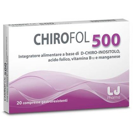 Farmitalia Ind. Chim. Farm. Chirofol 500 20 Compresse Gastroresistenti - Integratori prenatali e postnatali - 931443562 - Far...