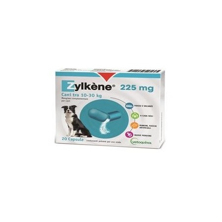Vetoquinol Italia Zylkene Cani 20 Capsule Da 225 Mg Vetoquinol Italia - 1 Vetoquinol Italia Zylkene Cani 20 Capsule Da 225 Mg Vetoquinol Italia - 1