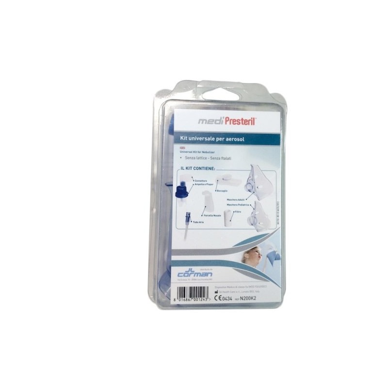 Corman Kit Nebulizzazione Medipresteril Universale - Aerosol - 931608121 - Corman - € 12,18