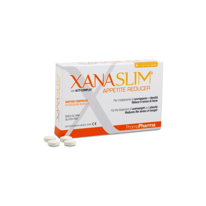 Promopharma Xanaslim Appetite Reducer 40 Compresse Masticabili - Colon irritabile - 975981337 - Promopharma - € 23,78
