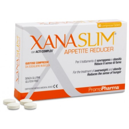 Promopharma Xanaslim Appetite Reducer 40 Compresse Masticabili - Colon irritabile - 975981337 - Promopharma - € 23,32