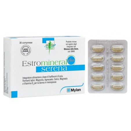 Estromineral Serena Plus Integratore Per Donne In Menopausa 30 Compresse - Integratori per ciclo mestruale e menopausa - 9319...