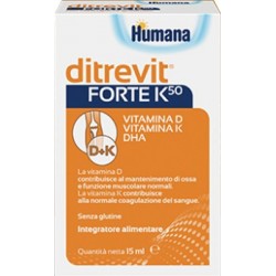 Humana Italia Ditrevit Forte K50 15 Ml Nuova Formulazione - Vitamine e sali minerali - 932519349 - Humana - € 16,85