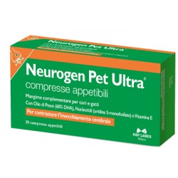 N. B. F. Lanes Neurogen Pet Ultra Blister 30 Compresse Appetibili - Veterinaria - 942579309 - N. B. F. Lanes - € 24,13