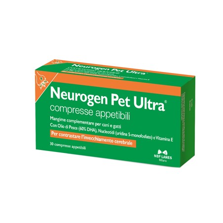 N. B. F. Lanes Neurogen Pet Ultra Blister 30 Compresse Appetibili - Veterinaria - 942579309 - N. B. F. Lanes - € 23,19