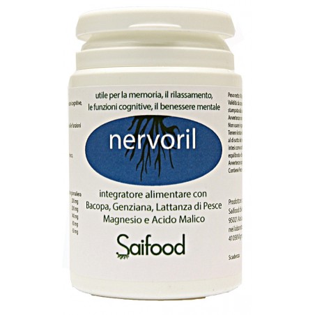 Svar Di Maccarone Maurizio Nervoril 100 Capsule Saifood - Integratori per umore, anti stress e sonno - 930586591 - Svar Di Ma...