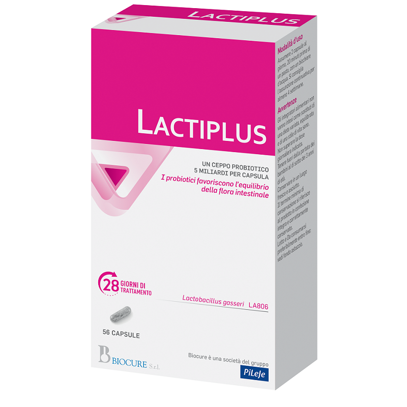 Biocure Lactiplus 56 Capsule - Integratori di fermenti lattici - 947324974 - Biocure - € 24,54