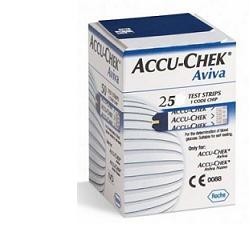 Accu Chek Aviva Strisce Reattive Per Controllo Della Glicemia 25 Pezzi - Misuratori di diabete e glicemia - 932707565 - Accu ...