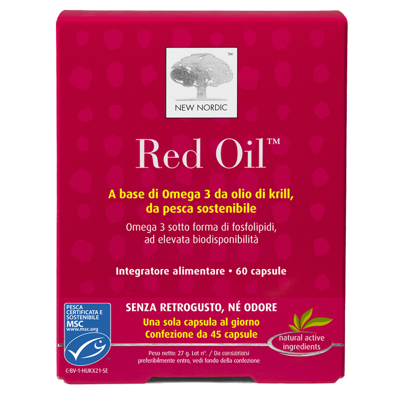 New Nordic Red Oil 60 Capsule - Integratori per il cuore e colesterolo - 930664077 - New Nordic - € 25,06