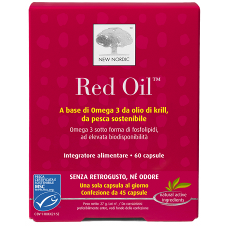 New Nordic Red Oil 60 Capsule - Integratori per il cuore e colesterolo - 930664077 - New Nordic - € 25,06