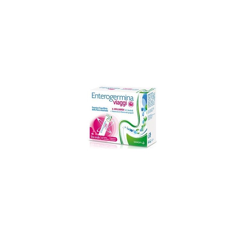 Enterogermina Viaggi Integratore Alimentare 12 Bustine Orosolubili Enterogermina - 1