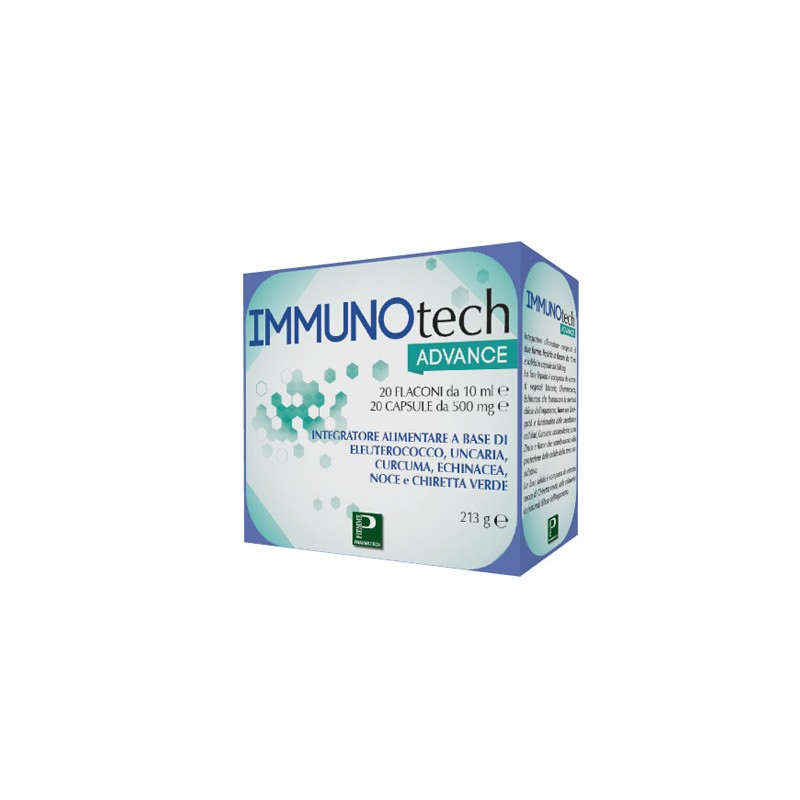 Piemme Pharmatech Italia Immunotech Advance 20 Flaconcini + 20 Capsule - Rimedi vari - 971954464 - Piemme Pharmatech Italia -...