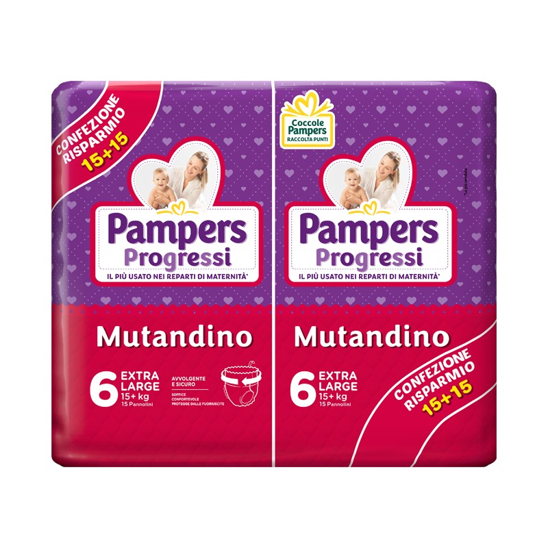Fater Pampers Progressi Mutandina Xl 30 Pezzi - Pannolini - 978506766 - Fater - € 31,02