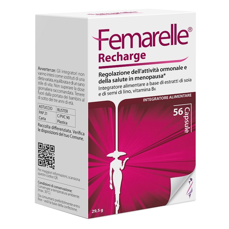 Theramex Italy Femarelle Recharge 56 Capsule - Integratori per ciclo mestruale e menopausa - 984799078 - Theramex Italy - € 2...