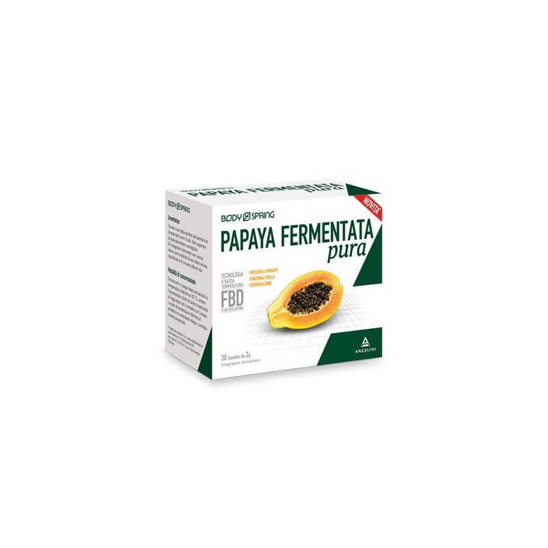 Angelini Body Spring Papaya Fermentata Pura 30 Bustine - Integratori per difese immunitarie - 933906669 - Body Spring - € 31,75