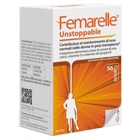 Theramex Italy Femarelle Unstoppable 56 Capsule - Integratori per ciclo mestruale e menopausa - 984799080 - Theramex Italy - ...