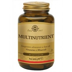 Solgar Multinutrient Integratore Multivitaminico 30 Tavolette - Vitamine e sali minerali - 934512726 - Solgar - € 23,90