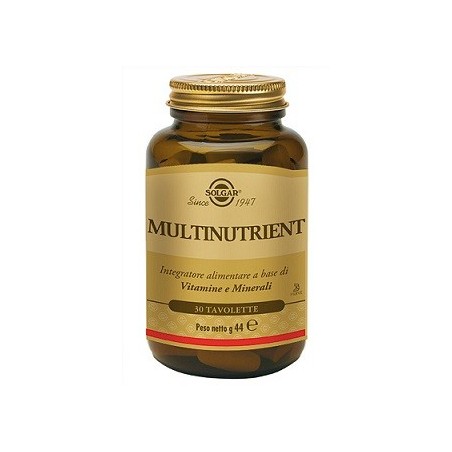 Solgar Multinutrient Integratore Multivitaminico 30 Tavolette - Vitamine e sali minerali - 934512726 - Solgar - € 23,90