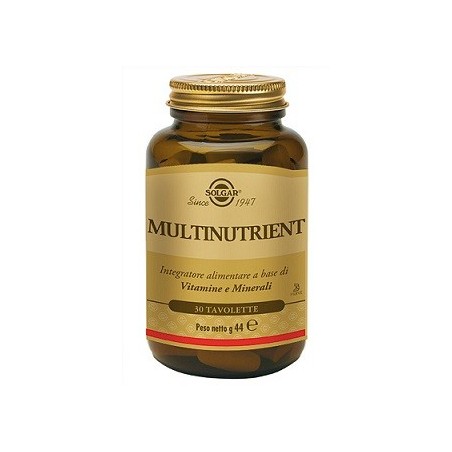 Solgar Multinutrient Integratore Multivitaminico 30 Tavolette Solgar - 1 Solgar Multinutrient Integratore Multivitaminico 30 Tavolette Solgar - 1
