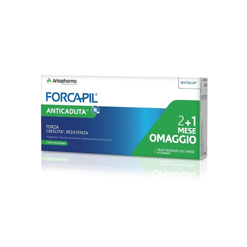 Arkofarm Forcapil Pack Anticaduta 3 Blister Da 30 Compresse - Integratori anticaduta capelli - 982750527 - Arkofarm - € 32,96
