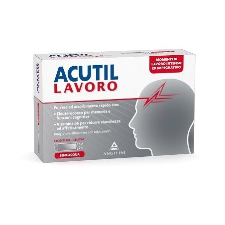 Angelini Acutil Lavoro 12 Bustine 1,2 G - Integratori per concentrazione e memoria - 935252953 - Acutil - € 14,90