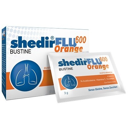 Shedirflu 600 Orange Integratore Per Apparato Respiratorio 20 Bustine Shedir Pharma - 1 Shedirflu 600 Orange Integratore Per Apparato Respiratorio 20 Bustine Shedir Pharma - 1
