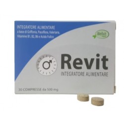 Wellvit Revit 30 Compresse 15 G - Integratori per umore, anti stress e sonno - 925898443 - Wellvit - € 38,75