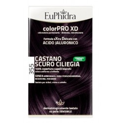 Zeta Farmaceutici Euphidra Colorpro Xd 355 Castano Scuro Ciliegia Gel Colorante Capelli In Flacone + Attivante + Balsamo + Gu...