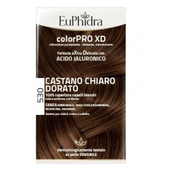 Zeta Farmaceutici Euphidra Colorpro Xd 530 Castano Chiaro Dorato Gel Colorante Capelli In Flacone + Attivante + Balsamo + Gua...